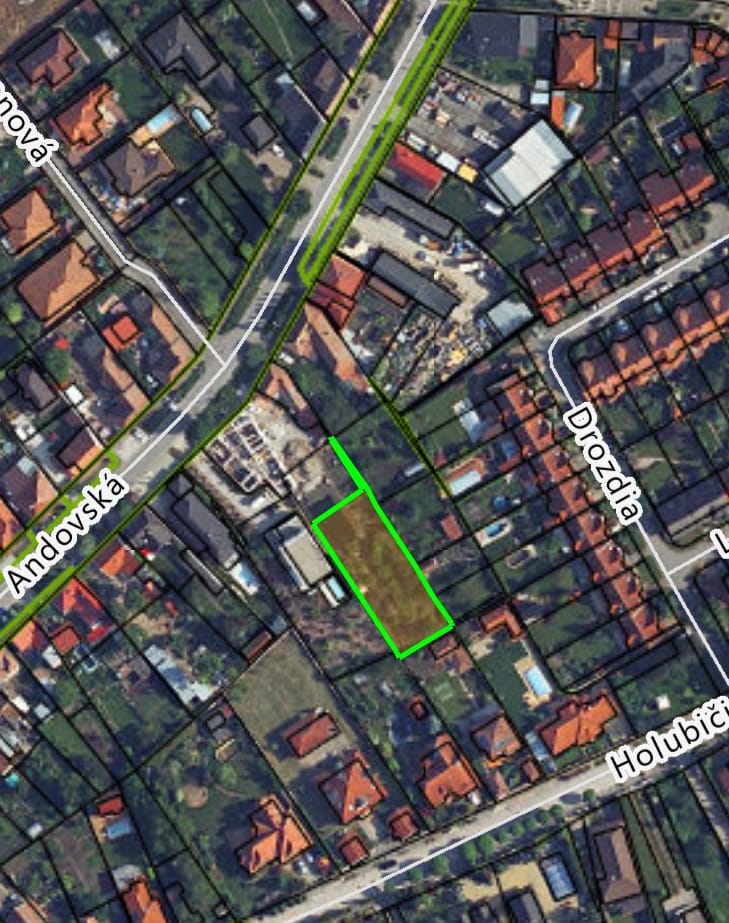 Nadštandardný stavebný pozemok na prestížnej adrese – Andovská ul., Nové Zámky